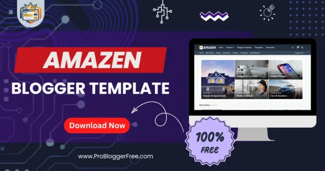 Amazen Premium Blogger Template Free Download