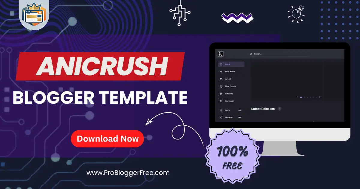 AniCrush Premium Anime Blogger Template